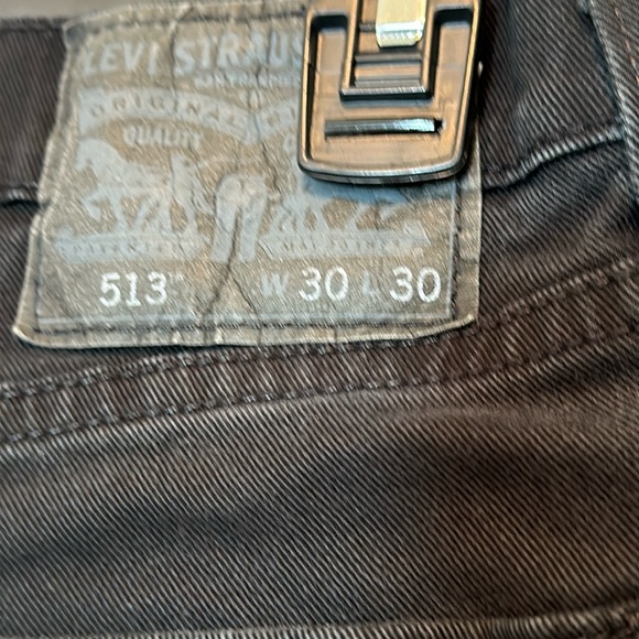 Levi’s 513 Slim Straight Jeans Black 30x30 - Picture 8 of 11